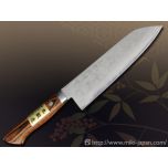 UF018本鍛造積雲 積層 マホガニ柄 三徳 165mm